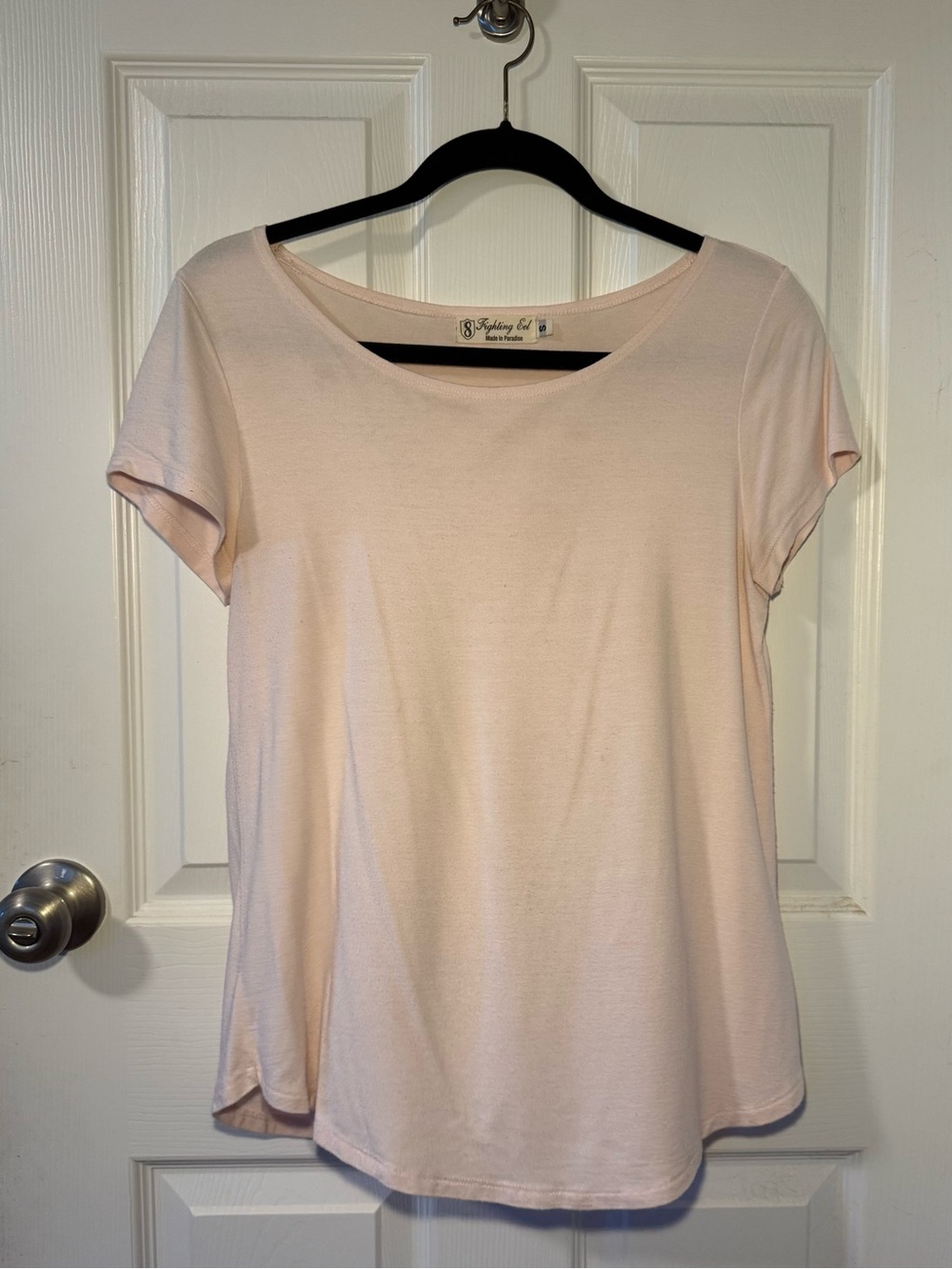 FIGHTING EEL: Light Pink Top